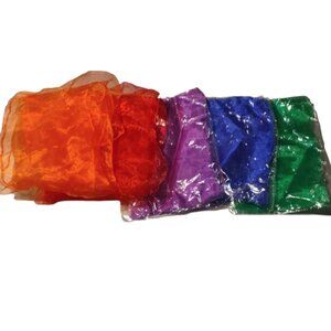 6Set Play Silks Rainbow Red Orange Yellow Green Blue Purple New without Tag NWOT